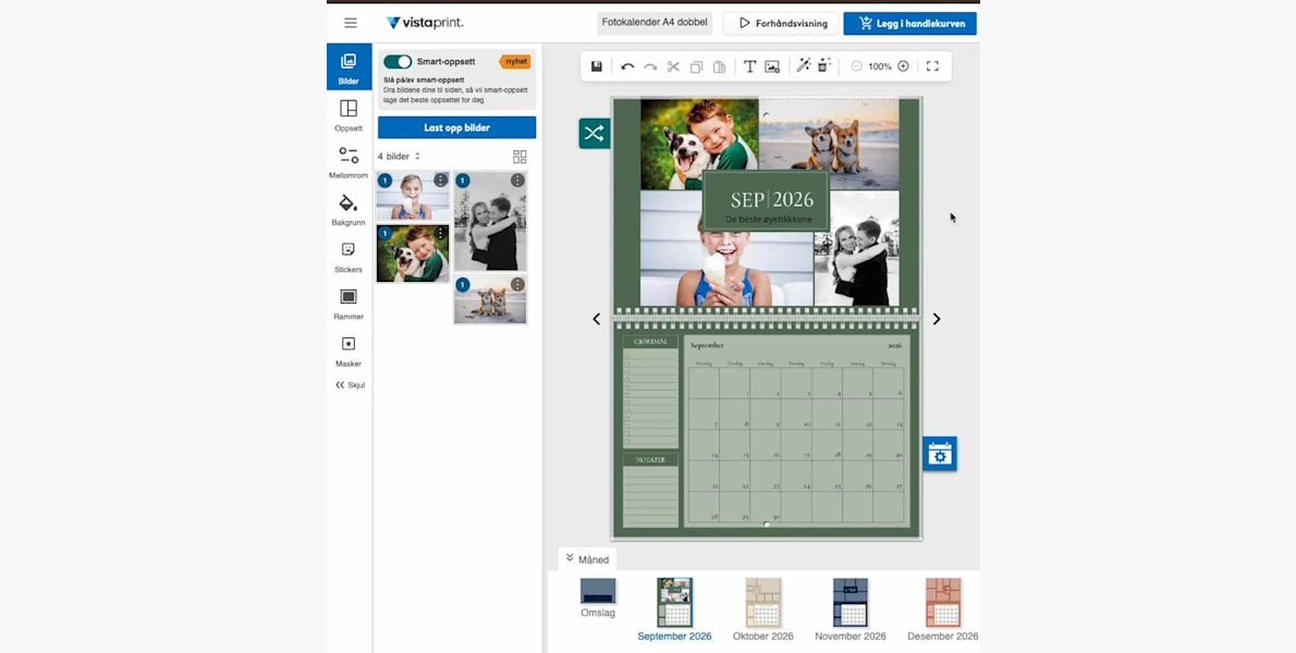 Eksempel 6 for valgte produkt